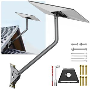 Gen 3 Mount for Starlink, 25 Inch Wall /Roof Mount Compatible with Starlink Standard 4/4X/V3, Adjustable Mounting Kit Include Aluminium Pipe Adapter Gen 3 Mount for Starlink, 25 Inch Wall /Roof Mount Compatible with Starlink Standard 4/4X/V3, Adjustable Mounting Kit Include Aluminium Pipe Adapter