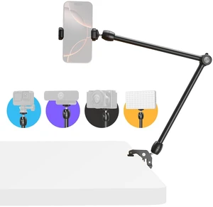 Desktop Magic Arm Support with Super Clamp Kit, Phone Mount Clamp Aluminum Alloy, 24.3x4.5x1.1 in, 0.6lb Payload, for Smartphones, Webcams, Action Cameras - 5624 Desktop Magic Arm Support with Super Clamp Kit, Phone Mount Clamp Aluminum Alloy, 24.3x4.5x1.1 in, 0.6lb Payload, for Smartphones, Webcams, Action Cameras - 5624