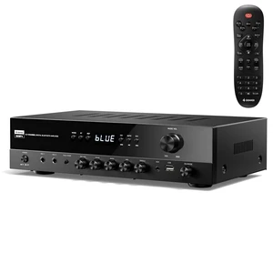 Stereo Receivers, 5.1 Channel Audio Amplifier with Bluetooth 5.3, Optical/Coaxial, USB, FM, 2 Mic-in, Echo, RCA, AC-3 Input for Home, Karaoke, Theater Speakers, 60W/4R & 25W×3 RMS, MAMP4 Stereo Receivers, 5.1 Channel Audio Amplifier with Bluetooth 5.3, Optical/Coaxial, USB, FM, 2 Mic-in, Echo, RCA, AC-3 Input for Home, Karaoke, Theater Speakers, 60W/4R & 25W×3 RMS, MAMP4