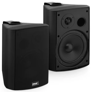 6.5-Inch Wall Mount Waterproof Bluetooth Speaker System Indoor/Outdoor Audio Pair with Built-in Digital Amplifier, Weather-Resistant Housing, High-Power Sound, Easy Installation (Black) 6.5-Inch Wall Mount Waterproof Bluetooth Speaker System Indoor/Outdoor Audio Pair with Built-in Digital Amplifier, Weather-Resistant Housing, High-Power Sound, Easy Installation (Black)