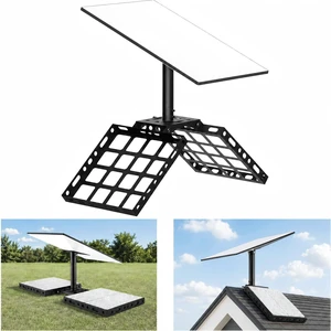Standard 4/4X/V3 Roof Ridge Mount for Starlink, No-Drill Ballast Roof Mount Kit with 360° Aluminum Pipe Adapter, Compatible with Starlink Gen 3 Standard 4/4X/V3 Roof Ridge Mount for Starlink, No-Drill Ballast Roof Mount Kit with 360° Aluminum Pipe Adapter, Compatible with Starlink Gen 3