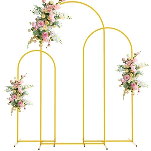 Wedding Arch Backdrop Stand 6FT,5FT,4FT Gold Metal Arch Stand Set Metal Arch Backdrop Stand Set of 3 Balloon Arch Frame for Wedding Ceremony Birthday Party Bridal Baby Shower Decor Wedding Arch Backdrop Stand 6FT,5FT,4FT Gold Metal Arch Stand Set Metal Arch Backdrop Stand Set of 3 Balloon Arch Frame for Wedding Ceremony Birthday Party Bridal Baby Shower Decor