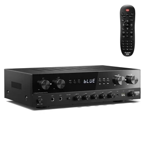 Stereo Receivers Home Audio Amplifier, Premium 1000W Peak Power 4 Channel Amplifier with Bluetooth 5.3, USB, FM, 2 Mic-in, Echo, RCA, Optical/Coaxial Input for Home, Karaoke, Theater Speakers Stereo Receivers Home Audio Amplifier, Premium 1000W Peak Power 4 Channel Amplifier with Bluetooth 5.3, USB, FM, 2 Mic-in, Echo, RCA, Optical/Coaxial Input for Home, Karaoke, Theater Speakers