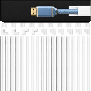 Cable Hider - One Cord Hider 306 Cord Cover Wall Cable Hider, Cable Concealer, Wire Hiders for TV on Wall. Cable Management, Cord Hider Cable Raceway Wire Covers for Cords - Small White Cable Hider - One Cord Hider 306 Cord Cover Wall Cable Hider, Cable Concealer, Wire Hiders for TV on Wall. Cable Management, Cord Hider Cable Raceway Wire Covers for Cords - Small White