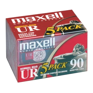 UR 90 Normal Bias Blank Audio Recording Cassette Tape, Low Noise, 90 Minute Recording Time, 5 Pack UR 90 Normal Bias Blank Audio Recording Cassette Tape, Low Noise, 90 Minute Recording Time, 5 Pack