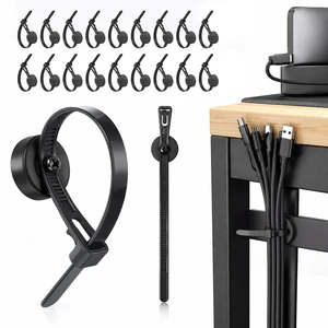 24 Pack Magnetic Zip Tie Mounts 21mm 10 lb Heavy Duty Adjustable Reusable Nylon Wire Clips & Cord Magnet Cable Tie Holders Organizer Base for Desk, TV, PC, Home & Office Cable Management 24 Pack Magnetic Zip Tie Mounts 21mm 10 lb Heavy Duty Adjustable Reusable Nylon Wire Clips & Cord Magnet Cable Tie Holders Organizer Base for Desk, TV, PC, Home & Office Cable Management