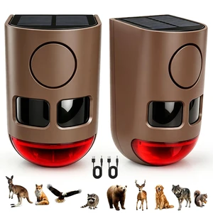 Solar Motion Sensor Alarm Outdoor Dog Barking Alarm 4 Mode 129dB Loud Sound Noise Maker IP65 Waterproof Motion Detector with Strobe Light for Yard Farm Garden 2 Pack Solar Motion Sensor Alarm Outdoor Dog Barking Alarm 4 Mode 129dB Loud Sound Noise Maker IP65 Waterproof Motion Detector with Strobe Light for Yard Farm Garden 2 Pack