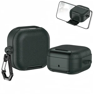 Case for Samsung Galaxy Buds 4 & Galaxy Buds 4 Pro (2026),Case Compatible with Samsung Buds 4 / Buds 4 Pro,Leather Texture Earbud Cover with Integrated Phone Stand Secure Lock Buckle,Sturdy Carabiner Case for Samsung Galaxy Buds 4 & Galaxy Buds 4 Pro (2026),Case Compatible with Samsung Buds 4 / Buds 4 Pro,Leather Texture Earbud Cover with Integrated Phone Stand Secure Lock Buckle,Sturdy Carabiner