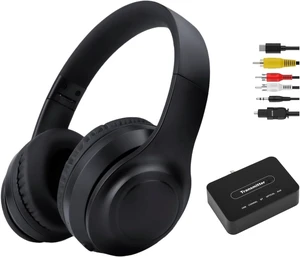 Hybrid Active Noise Cancelling Wireless TV Headphones for Seniors, ANC Headset with 5-in-1 Transmitter (Optical/Coaxial/RCA/USB/AUX), No Audio Latency, Clear Voice, Compatible with TV/PC Hybrid Active Noise Cancelling Wireless TV Headphones for Seniors, ANC Headset with 5-in-1 Transmitter (Optical/Coaxial/RCA/USB/AUX), No Audio Latency, Clear Voice, Compatible with TV/PC