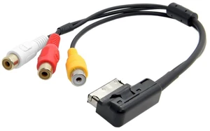 13.78 Inch 3 RCA to AMI MMI Audio Video Cable for DVD/MP3/MP4/Mobile Phones Compatible with 2009-2016 Audi MMI 3G+ A4L/A5/A6L/A7/Q5/Q7 13.78 Inch 3 RCA to AMI MMI Audio Video Cable for DVD/MP3/MP4/Mobile Phones Compatible with 2009-2016 Audi MMI 3G+ A4L/A5/A6L/A7/Q5/Q7