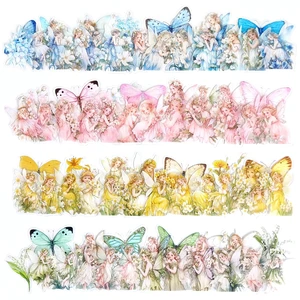 Angel Fairy Stickers Set - 160 Pcs Clear PET Fairy Stickers for Scrapbook, Journal, Junk Journal, Collage - Waterproof Transparent for Resin, Craft & Scrapbook Supplies Angel Fairy Stickers Set - 160 Pcs Clear PET Fairy Stickers for Scrapbook, Journal, Junk Journal, Collage - Waterproof Transparent for Resin, Craft & Scrapbook Supplies