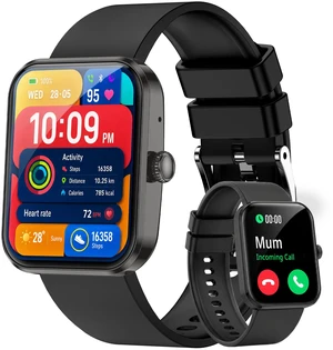 Smart Watches for Men, Bluetooth Calling, 1.93" AMOLED Fitness Tracker Heart Rate, Sleep & SpO2 Tracking, 123 Sports Modes, Voice Control, Long Battery Life for Android & iPhone Smart Watches for Men, Bluetooth Calling, 1.93" AMOLED Fitness Tracker Heart Rate, Sleep & SpO2 Tracking, 123 Sports Modes, Voice Control, Long Battery Life for Android & iPhone