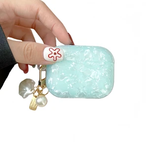for Cute Glitter Airpod Pro 3 Case - Bling Shell Pattern Design Soft TPU Protective Cover with Shell Pearl Keychain Compatible with Airpods Pro 3 Generation 2025 Released, Blue for Cute Glitter Airpod Pro 3 Case - Bling Shell Pattern Design Soft TPU Protective Cover with Shell Pearl Keychain Compatible with Airpods Pro 3 Generation 2025 Released, Blue