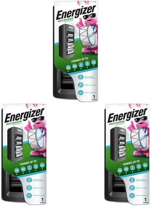 Recharge Universal Charger for NiMH Rechargeable AA, AAA, C, D, and 9V Batteries, 1 Count (Pack of 3) Recharge Universal Charger for NiMH Rechargeable AA, AAA, C, D, and 9V Batteries, 1 Count (Pack of 3)