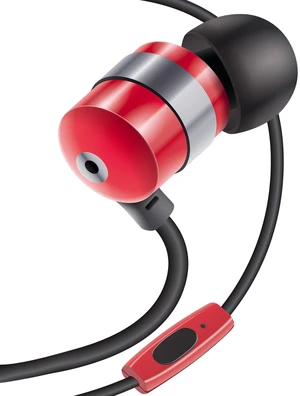AudiOHM HF Earbud Headphones with Mic, Deep Bass, & Comfortable Ear Gels (Red) in-Ear Earphones Featuring Noise Isolating Design, Durable Alloy Driver Housing, Ergonomic Angled Fit AudiOHM HF Earbud Headphones with Mic, Deep Bass, & Comfortable Ear Gels (Red) in-Ear Earphones Featuring Noise Isolating Design, Durable Alloy Driver Housing, Ergonomic Angled Fit
