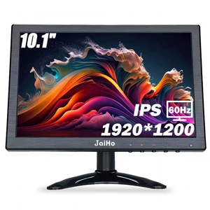 10.1 Inch Small IPS HDMI Monitor 1920x1200, for Desktop PC and Raspberry Pi Mirror flip for teleprompters; 16:10 screen, VGA BNC AV ports, metal housing, speakers, remote and USB media playback 10.1 Inch Small IPS HDMI Monitor 1920x1200, for Desktop PC and Raspberry Pi Mirror flip for teleprompters; 16:10 screen, VGA BNC AV ports, metal housing, speakers, remote and USB media playback