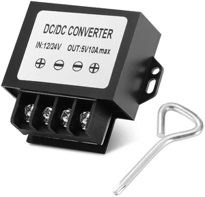 12V 24V to 5V Step Down Converter, 50W 10A Buck Converter with Screwdriver 12V 24V to 5V 10A 50W Voltage Regulator Power Transformer Module - Overcurrent/Short Circuit/Overvoltage Protection 12V 24V to 5V Step Down Converter, 50W 10A Buck Converter with Screwdriver 12V 24V to 5V 10A 50W Voltage Regulator Power Transformer Module - Overcurrent/Short Circuit/Overvoltage Protection