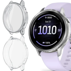 Compatible for Garmin Venu 4 45mm Case, Soft Slim TPU All Around Protective Shell Anti-Scratch Bumper Cover Case Compatible for Garmin Venu 4 41mm, 45 (Clear+Silver, for Venu 4 41mm) Compatible for Garmin Venu 4 45mm Case, Soft Slim TPU All Around Protective Shell Anti-Scratch Bumper Cover Case Compatible for Garmin Venu 4 41mm, 45 (Clear+Silver, for Venu 4 41mm)