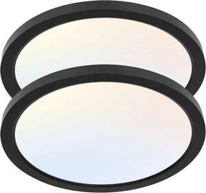 hykolity 12 Inch Selectable CCT LED Round Flat Panel Light,2 Pack hykolity 12 Inch Selectable CCT LED Round Flat Panel Light,2 Pack