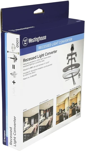 Westinghouse 0101100 Recessed Light Converter, White Westinghouse 0101100 Recessed Light Converter, White