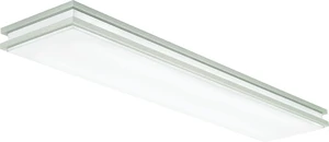 Lithonia Lighting Saturn 4 Foot LED Kitchen Light Fixture, Linear Flush Mount Ceiling Light, 4000K Cool White, 3206 Lumens, 120 Volts, 39 Watts, Damp Listed, Brushed Nickel (FMFL 30840 SATL BN) Lithonia Lighting Saturn 4 Foot LED Kitchen Light Fixture, Linear Flush Mount Ceiling Light, 4000K Cool White, 3206 Lumens, 120 Volts, 39 Watts, Damp Listed, Brushed Nickel (FMFL 30840 SATL BN)