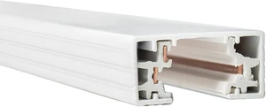 WAC Lighting H Track 8FT Single Circuit Field Cuttable 120V Track for H Style 3-Wire Track Fixtures with 2 Endcaps in White WAC Lighting H Track 8FT Single Circuit Field Cuttable 120V Track for H Style 3-Wire Track Fixtures with 2 Endcaps in White