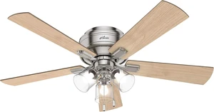 Hunter Crestfield, Indoor, Ceiling Fan, Quiet, 52 inch, Brushed Nickel Hunter Crestfield, Indoor, Ceiling Fan, Quiet, 52 inch, Brushed Nickel