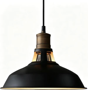 CLAXY Farmhouse Barn Pendant Light Black 1-Light Hardwired Hanging Light CLAXY Farmhouse Barn Pendant Light Black 1-Light Hardwired Hanging Light