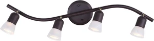 Canarm James 4-Light Ceiling or Wall Fixture, Oil Rubbed Bronze with Alabaster Glass, Modern Nautical Lighting for Bedroom Hallway, Entryway Canarm James 4-Light Ceiling or Wall Fixture, Oil Rubbed Bronze with Alabaster Glass, Modern Nautical Lighting for Bedroom Hallway, Entryway