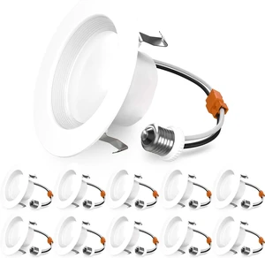 Sunco 10 Pack 4 Inch Retrofit LED Recessed Light, 11W=60W, 5000K Daylight Sunco 10 Pack 4 Inch Retrofit LED Recessed Light, 11W=60W, 5000K Daylight
