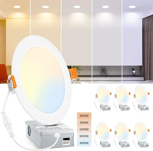 BesLowe 6 Inch LED Recessed Ceiling Lights with Junction Box, 6 Packs BesLowe 6 Inch LED Recessed Ceiling Lights with Junction Box, 6 Packs