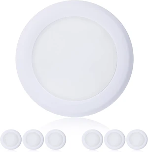 TOPELER 6Pack Dimmable LED Surface Mount Downlight, 15W 1000Lm Low Profile Ceiling Light Fixture, 5000K Daylight, Installs with Junction Box or Recessed Can, ETL-Listed TOPELER 6Pack Dimmable LED Surface Mount Downlight, 15W 1000Lm Low Profile Ceiling Light Fixture, 5000K Daylight, Installs with Junction Box or Recessed Can, ETL-Listed
