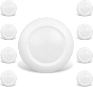 8 Packs 6 Inch LED Low Profile Recessed & Surface Mount Disk Light, Round, 15W, 900 Lumens, 5000K Daylight White, CRI80, Driverless Design, Dimmable, ETL Listed, White 8 Packs 6 Inch LED Low Profile Recessed & Surface Mount Disk Light, Round, 15W, 900 Lumens, 5000K Daylight White, CRI80, Driverless Design, Dimmable, ETL Listed, White