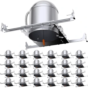 Sunco 24 Pack 6 Inch Recessed Lighting Housing, New Construction Can Sunco 24 Pack 6 Inch Recessed Lighting Housing, New Construction Can