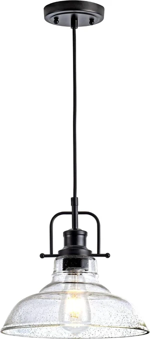 Zlepmlla Glass Pendant Light, Black Famrhouse Pendant Light Fixture Zlepmlla Glass Pendant Light, Black Famrhouse Pendant Light Fixture