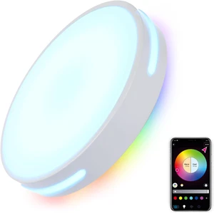 SOTTAE Smart Ceiling Light, 12 Inch RGBIC LED Flush Mount Ceiling Light Fixture 16M Colors DIY Colors, Alexa & App Control, Dimmable 3000K-5000K Ceiling Light for Bedroom Living Room Entryway SOTTAE Smart Ceiling Light, 12 Inch RGBIC LED Flush Mount Ceiling Light Fixture 16M Colors DIY Colors, Alexa & App Control, Dimmable 3000K-5000K Ceiling Light for Bedroom Living Room Entryway