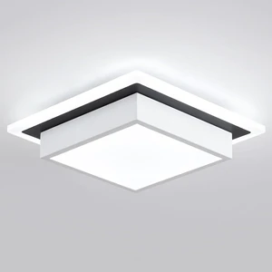 EIDISUNY Modern LED Ceiling Light, Hallway Ceiling Light, 6000K Cold White Flush Mount Ceiling Lamp, Square Hallway Lighting Fixtures for Living Room Bedroom Bathroom Kitchen EIDISUNY Modern LED Ceiling Light, Hallway Ceiling Light, 6000K Cold White Flush Mount Ceiling Lamp, Square Hallway Lighting Fixtures for Living Room Bedroom Bathroom Kitchen