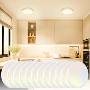 slochi 12Pack LED Flush Mount Ceiling Light, Dimmable & 100W Equivalent Super Slim LED Ceiling Lights, 3000K-6500K Selectable, 12W 1500Lm Round Light Fixture for Bedroom, Bathroom, Closet, Hallway slochi 12Pack LED Flush Mount Ceiling Light, Dimmable & 100W Equivalent Super Slim LED Ceiling Lights, 3000K-6500K Selectable, 12W 1500Lm Round Light Fixture for Bedroom, Bathroom, Closet, Hallway