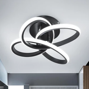 CANEOE Modern Led Ceiling Light Fixture, 6000K Small Hallway Ceiling Light, Close to Ceiling Lights for Hallway Bedroom Bathroom Entryway Balcony Stair Curved Design Ceiling Lamp CANEOE Modern Led Ceiling Light Fixture, 6000K Small Hallway Ceiling Light, Close to Ceiling Lights for Hallway Bedroom Bathroom Entryway Balcony Stair Curved Design Ceiling Lamp