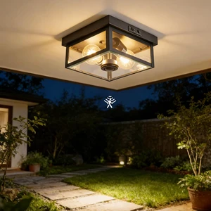 Tarentlight (2026 Upgrade Adjustable Motion Sensor Outdoor Ceiling Light,8.5IN Fully Sealed Fixture with Clear Beveled Glass,Waterproof, Dustproof & Insect-Proof,Suit to Porch,Patio,Garage,Hallway Tarentlight (2026 Upgrade Adjustable Motion Sensor Outdoor Ceiling Light,8.5IN Fully Sealed Fixture with Clear Beveled Glass,Waterproof, Dustproof & Insect-Proof,Suit to Porch,Patio,Garage,Hallway