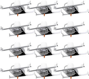 Sunco 12 Pack 4 Inch Recessed Lighting Housing, New Construction Can Sunco 12 Pack 4 Inch Recessed Lighting Housing, New Construction Can
