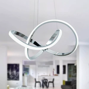 MAYNA LED Pendant Light with Irregular Ring Lights,6000K White MAYNA LED Pendant Light with Irregular Ring Lights,6000K White