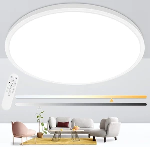 24'' Large Flush Mount Ceiling Light Fixture Dimmable with Remote Control 24'' Large Flush Mount Ceiling Light Fixture Dimmable with Remote Control