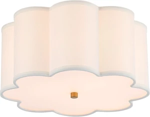 Semi Flush Mount Ceiling Light Fixture, Modern Close to Ceiling Lamp with Cream White Fabric Drum Shade for Nursery Kids Room Bedroom Kitchen Hallway Entryway 3-Light Semi Flush Mount Ceiling Light Fixture, Modern Close to Ceiling Lamp with Cream White Fabric Drum Shade for Nursery Kids Room Bedroom Kitchen Hallway Entryway 3-Light