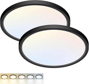 2Pack 12Inch LED Flush Mount Ceiling Light 5 Color Temperatures 2Pack 12Inch LED Flush Mount Ceiling Light 5 Color Temperatures