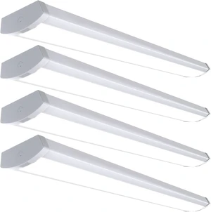 HYPERLITE 4FT 60W LED Wraparound Light, 6600lm Linkable 60W/50W/40W 5000K Led Shop Lights Surface Mounting, ETL,AC120V LED Ceiling Office Wrap Light for Kitchen, Hallway, Fluorescent Replacement, 4P HYPERLITE 4FT 60W LED Wraparound Light, 6600lm Linkable 60W/50W/40W 5000K Led Shop Lights Surface Mounting, ETL,AC120V LED Ceiling Office Wrap Light for Kitchen, Hallway, Fluorescent Replacement, 4P