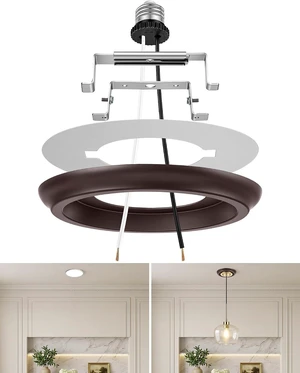 Luvkczc Recessed Can Light Conversion Kit for 5" and 6" Ceiling Fixtures Luvkczc Recessed Can Light Conversion Kit for 5" and 6" Ceiling Fixtures