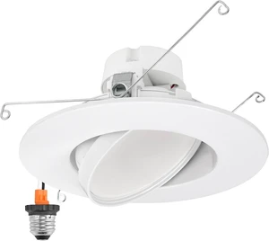 Maxxima 5" & 6" Rotatable LED Retrofit Downlight Gimbal, 1100 Lumens, 5 CCT Maxxima 5" & 6" Rotatable LED Retrofit Downlight Gimbal, 1100 Lumens, 5 CCT
