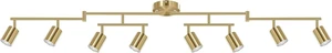 AUQUEE 8 Light Track Lighting Fixtures Ceiling, Gold Kichen Track Lighting Fixtures, Rotatable Light Heads, Adjustable Modern LED Track Lights for Kitchen/Hallway, No GU10 Bulb AUQUEE 8 Light Track Lighting Fixtures Ceiling, Gold Kichen Track Lighting Fixtures, Rotatable Light Heads, Adjustable Modern LED Track Lights for Kitchen/Hallway, No GU10 Bulb