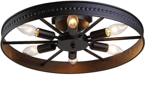 6-Lights Farmhouse Kitchen Light Fixtures Rustic Ceiling Light 6-Lights Farmhouse Kitchen Light Fixtures Rustic Ceiling Light